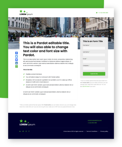 Trade Show Landing Page