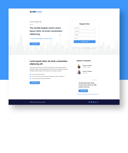 Simple Event Landing Page