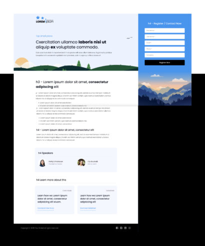 Salesforce Pardot Event Page with Branding